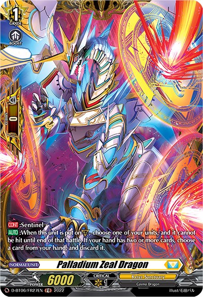 Palladium Zeal Dragon (D-BT06/FR27EN) [Blazing Dragon Reborn]