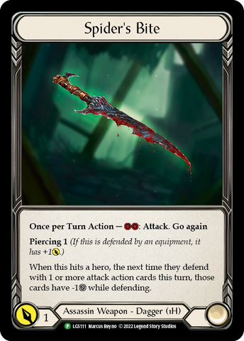 Spider's Bite [LGS111] (Promo)  Cold Foil