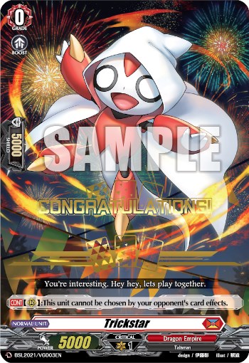 Trickstar (Hot Stamped) (BSL2021/VGD03EN) [Bushiroad Event Cards]