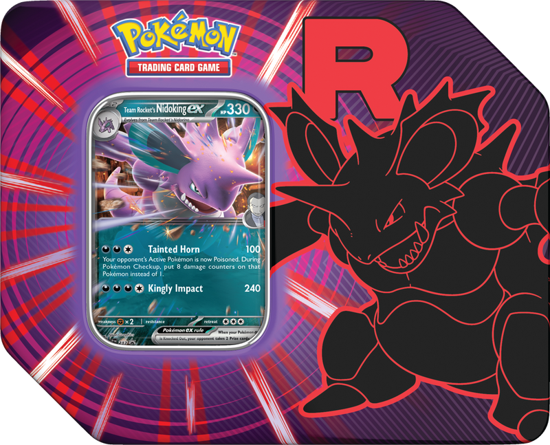 Pokémon - Team Rocket's Nidoking ex - Tin