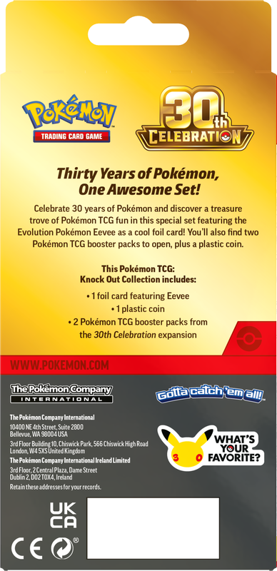 *Pre-Order* Pokémon - 30th Celebration - Knock Out Collection