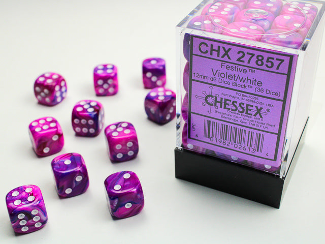 Dices (36D6) - Chessex Festive (Choose your Color)