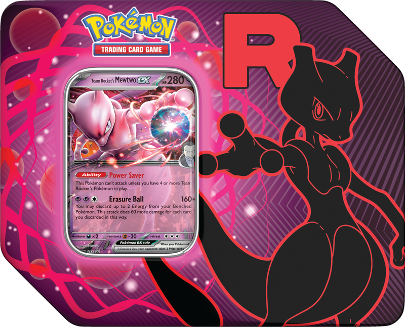 Pokémon - Team Rocket's Mewtwo ex - Tin