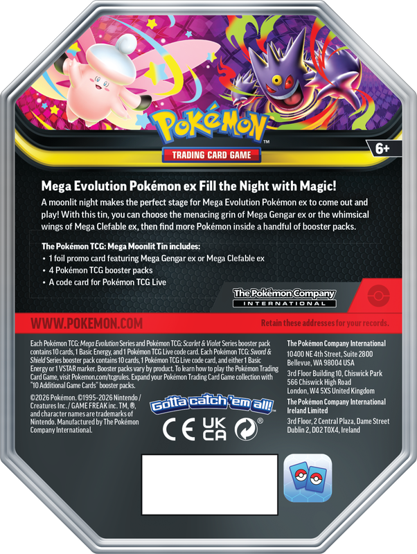 Pokémon - Mega Gengar - Mega Moonlit Tin (French)