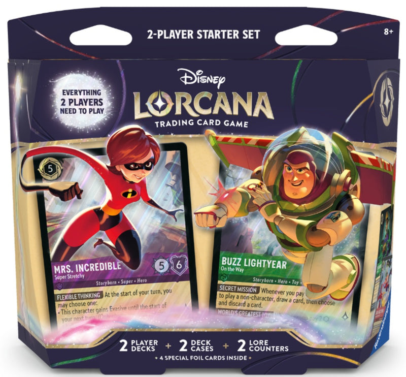 *Pre-Order* Disney Lorcana - Wilds Unknown - Two Player Starter Deck - Elastigirl & Buzz Lightyear