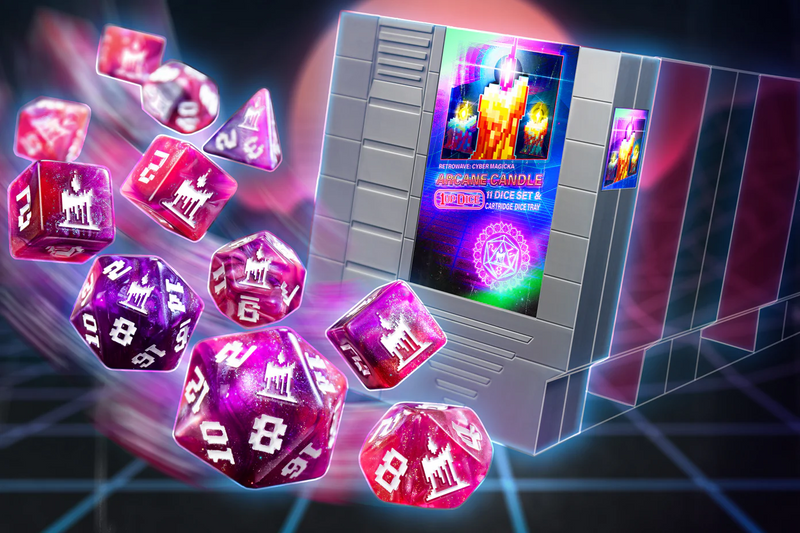 1UP Dice - Arcane Candle - Polyhedral Dice Set