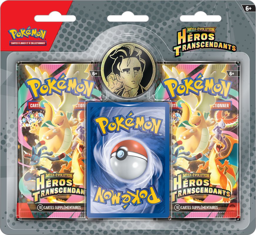Pokémon - Héros Transcendants - 2 Pack Blister Collection Erika/Larry (French)