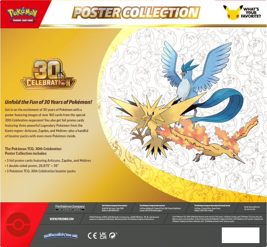 *Pre-Order* Pokémon - 30th Celebration - Poster Collection