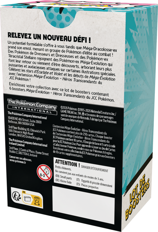*Pre-Order* Pokémon - Mega Evolution: Héros Transcendants - Lot de Boosters - Français