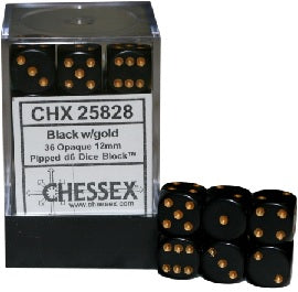 Dices (36D6) - Chessex Opaque (Choose your Color)