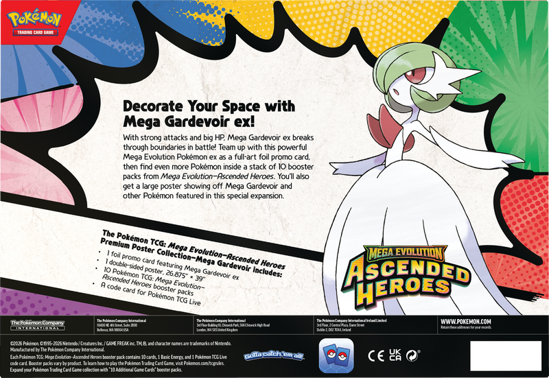 *Pre-Order* Pokémon - Mega Evolution: Ascended Heroes - Mega Gardevoir Premium Poster Collector