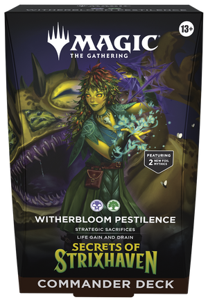 Magic The Gathering - Secrets of Strixhaven Witherbloom Pestilence - Commander Deck