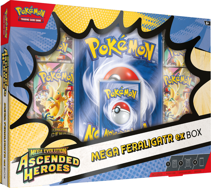 *Pre-Order* Pokémon - Mega Evolution: Ascended Heroes - Mega Feraligatr ex Box