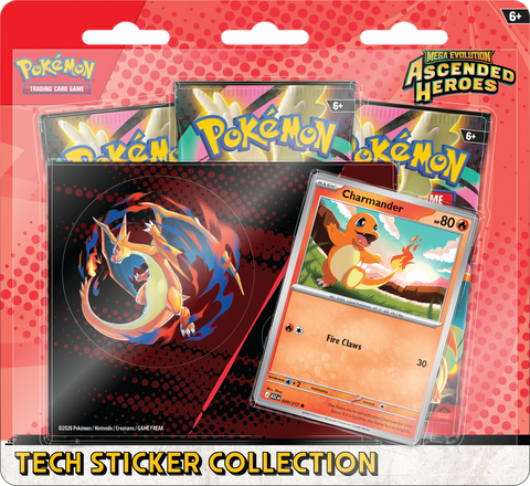 Pokémon - Mega Evolution: Ascended Heroes - Tech Sticker Collection (Charmander)
