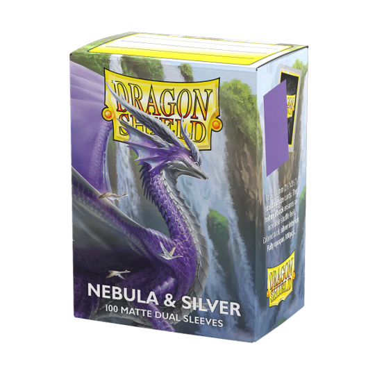 Dragon Shield - Standard Matte Dual Sleeves - Nebula & Silver (100)