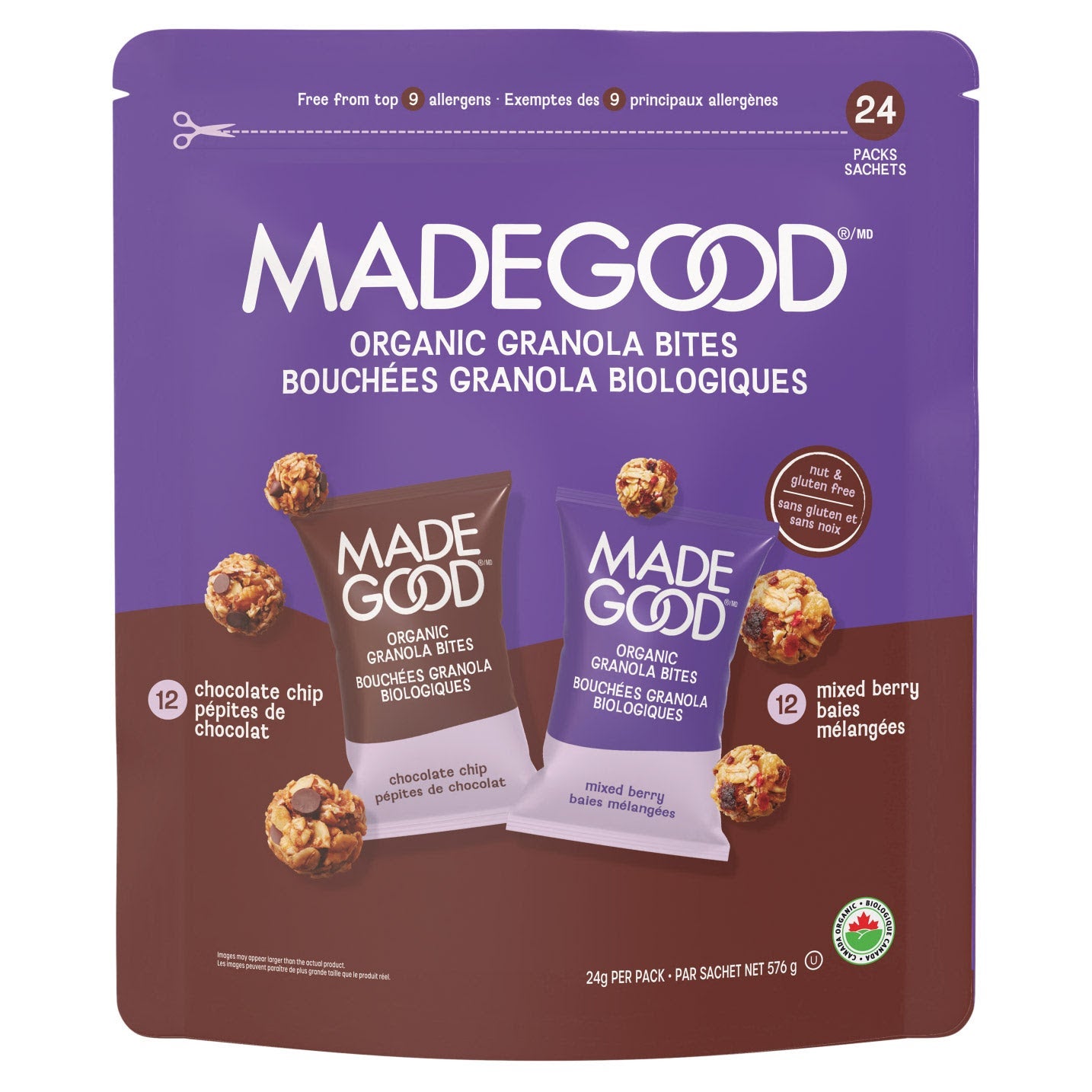 MadeGood Granola Bites