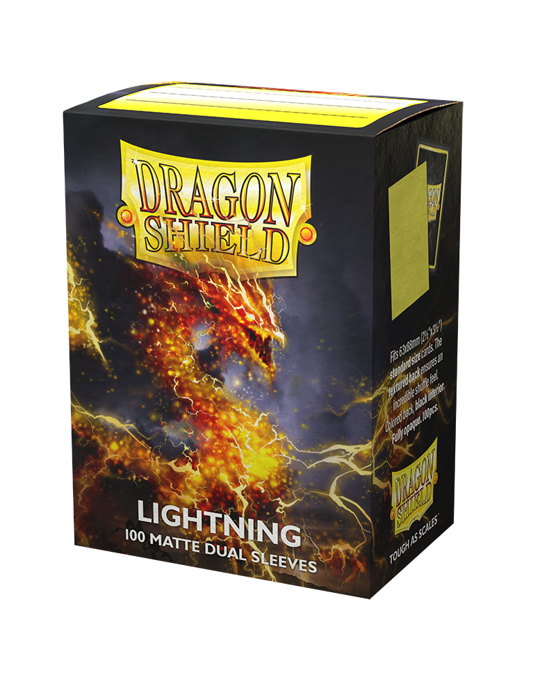 Dragon Shield - Standard Matte Dual  Sleeves - Lightning (100)